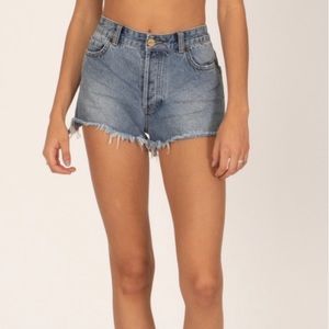 Amuse Society denim shorts.